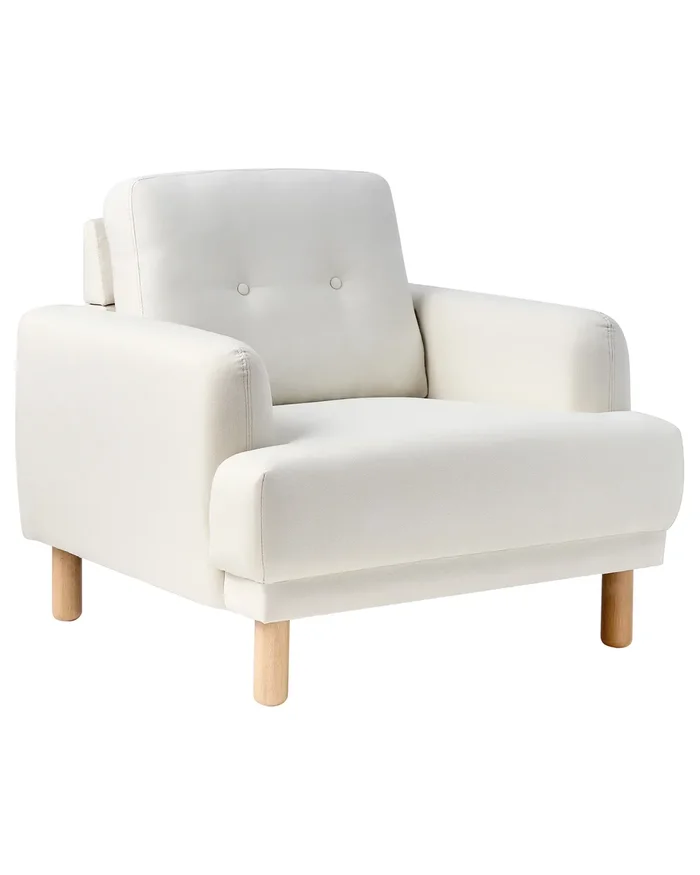 Sillón TUVE Tela Blanco crema