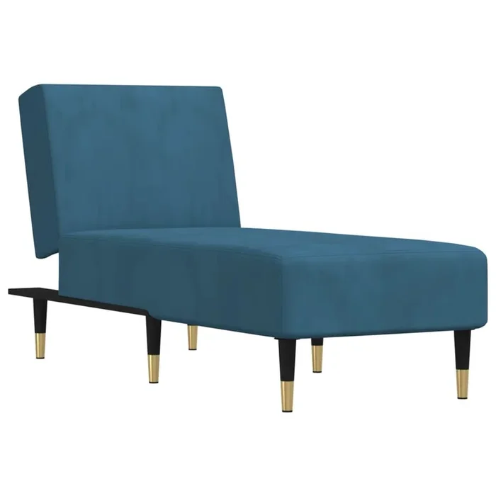 Sofá – sofá de salón diván de terciopelo azul