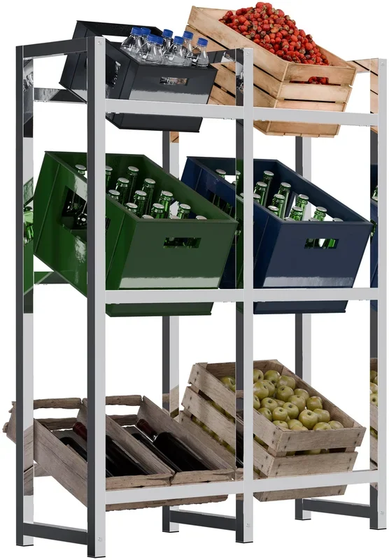 Soporte para cajas de bebidas apilables