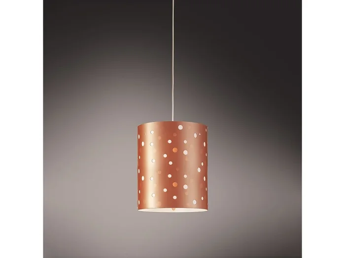 Sospensione Moderna Pois Polilux ® Rame 1 Luce E27 D27Cm