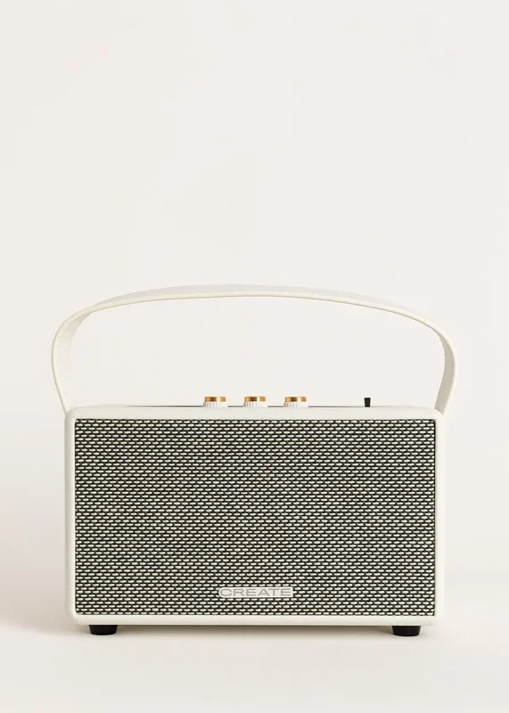 SPEAKER RETRO – Altavoz portátil con Bluetooth, USB y AUX