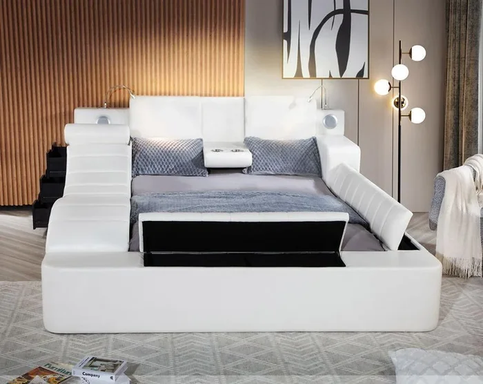 [Special Sale] Apollo White Queen Platform Bed