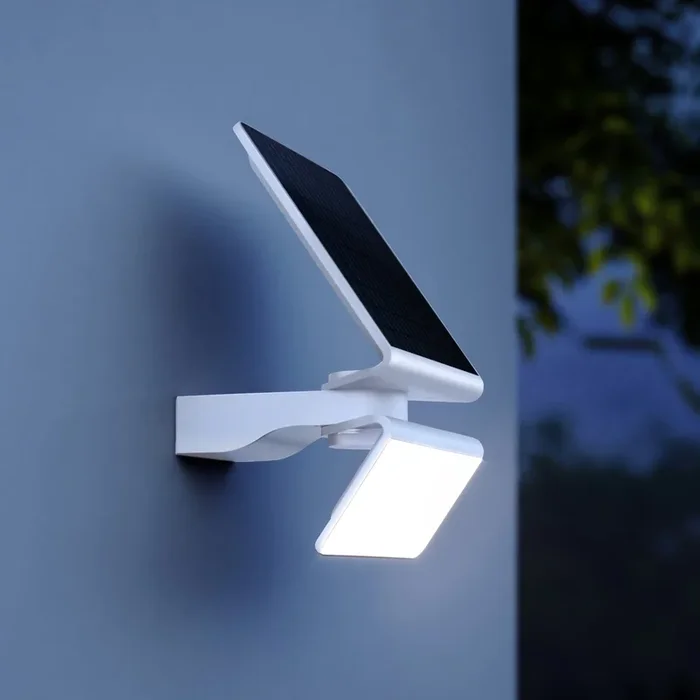 STEINEL XSolar L-S aplique LED solar para exterior, blanca
