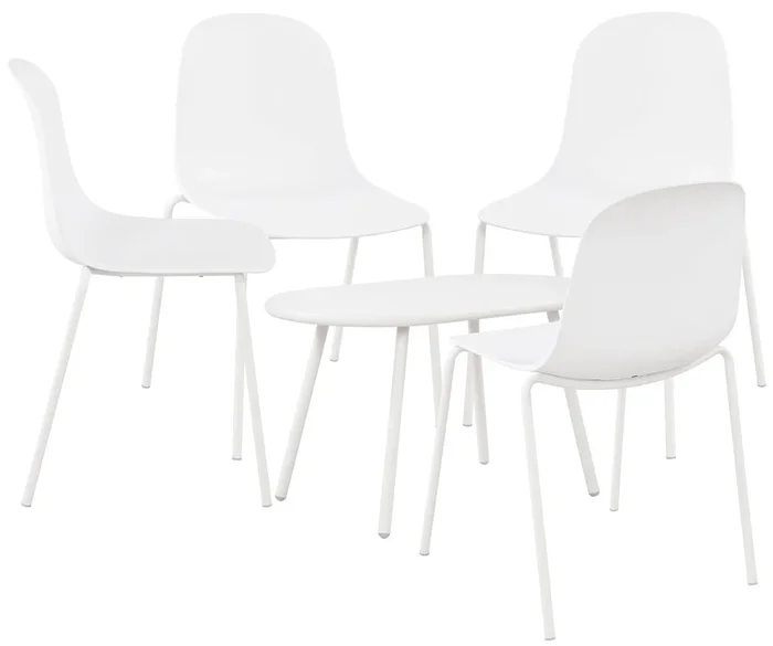 Suite de 4 plazas Veldin Plástico Blanco 147X186X85 cm
