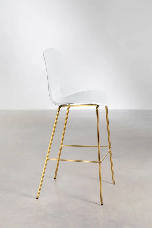 Taburete Alto Uit ↑76 cm Blanco – SKLUM
