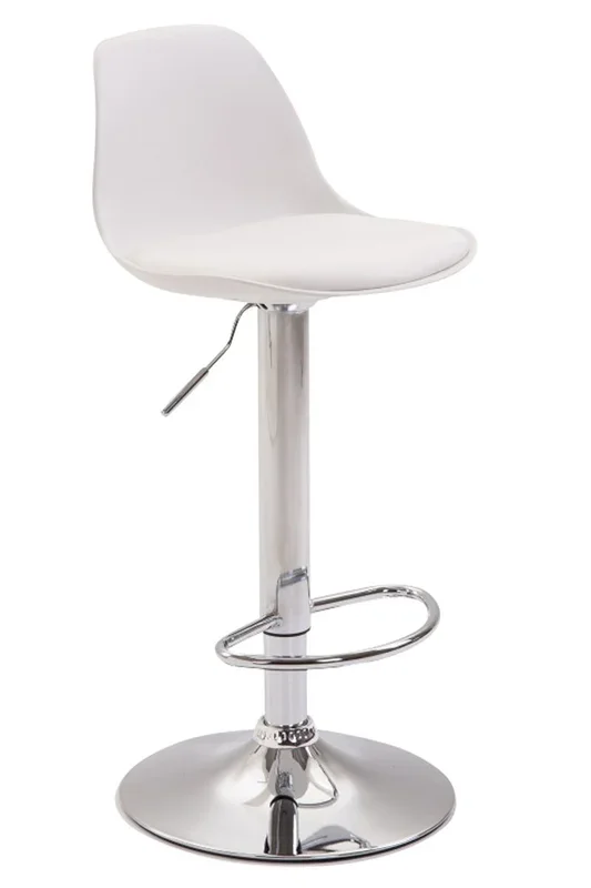 Taburete Kiel Estructura de Plástico & Asiento de Polipiel 43x39x82-104 cm