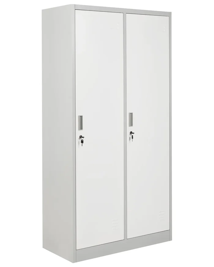 Taquilla de dos puertas ATHLETE Metal Gris/Blanco