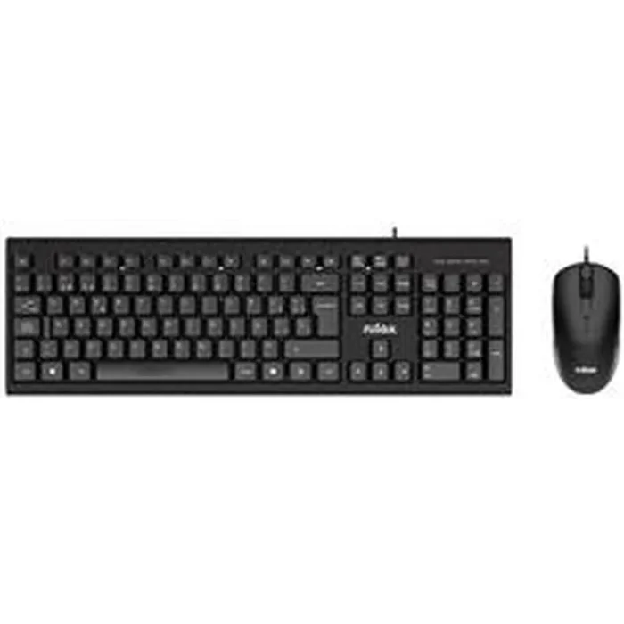 Teclado y Ratón Nilox NXKME0011 Negro Qwerty Español