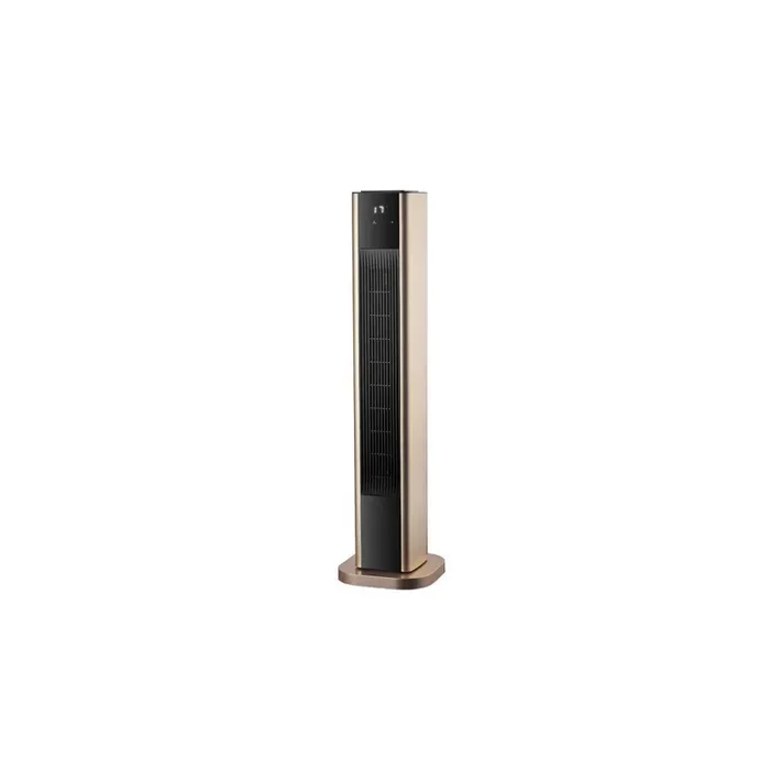 termoventilador ceramico policarbonato color dorado serie vertical 22cm