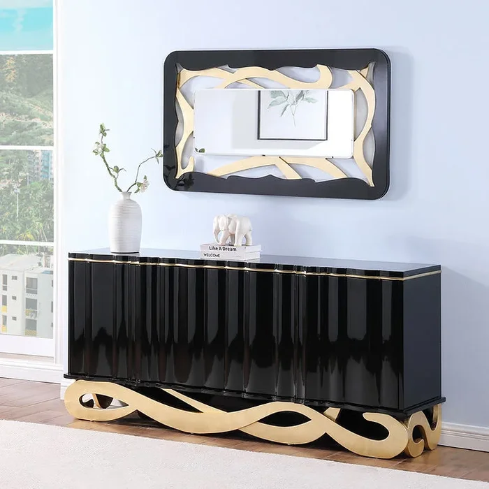 Tessa Black Console Table