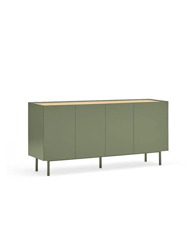 TEULAT APARADOR ARISTA 165×40, minimalista, verde claro