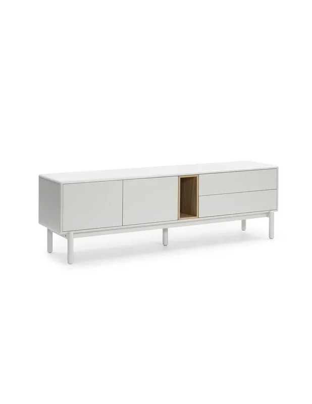 TEULAT MUEBLE TV CORVO 180X40, COLOR CREMA