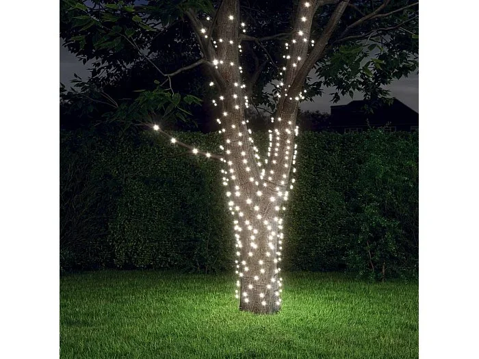 Tiras de luces solares LED 5 uds blanco frío interior/exterior ES403559