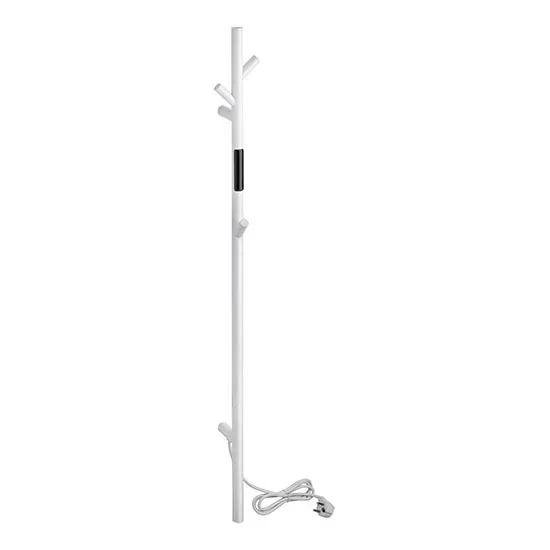 Toallero 10,3×118 cm acero inoxidable/blanco
