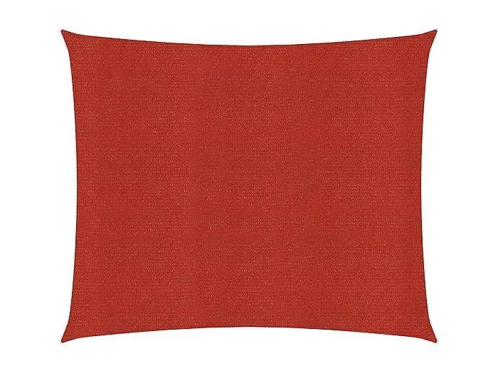 Toldo de vela rojo HDPE 160 g/m² 2,5×2,5 m ES925463