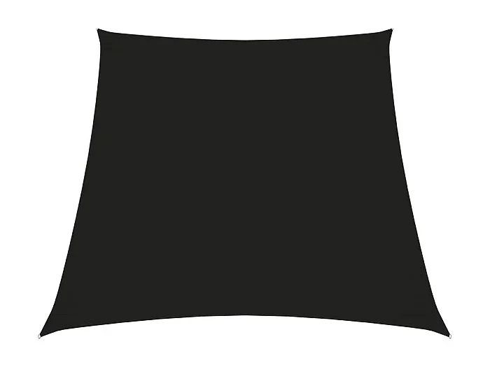 Toldo de vela trapezoidal de tela oxford negro 2/4×3 m ES164009