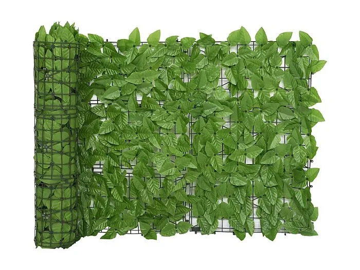 Toldo para balcón con hojas verde 500×75 cm ES982099
