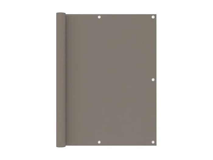 Toldo para balcón de tela oxford gris taupé 120×300 cm ES932169