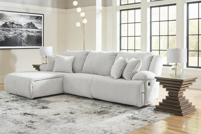 Top Tier Alloy 3-Piece LAF Chaise Reclining Sectional