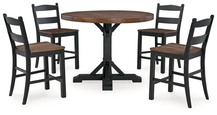 Valebeck Multi Counter Height 5-Piece Dining Room Set