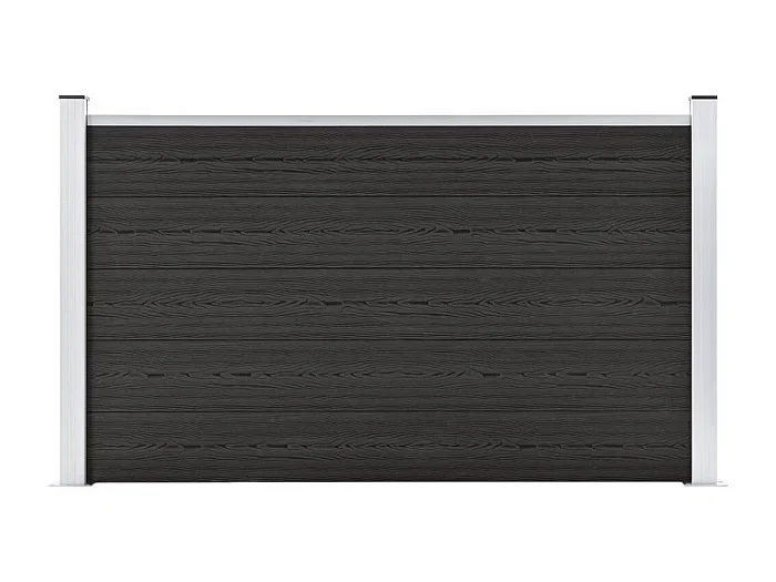 Valla de jardín de WPC gris 180×105 cm ES464353