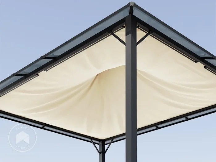 Vela de sombra para Cenador Moonlight Deluxe, 3×3,65m, crema