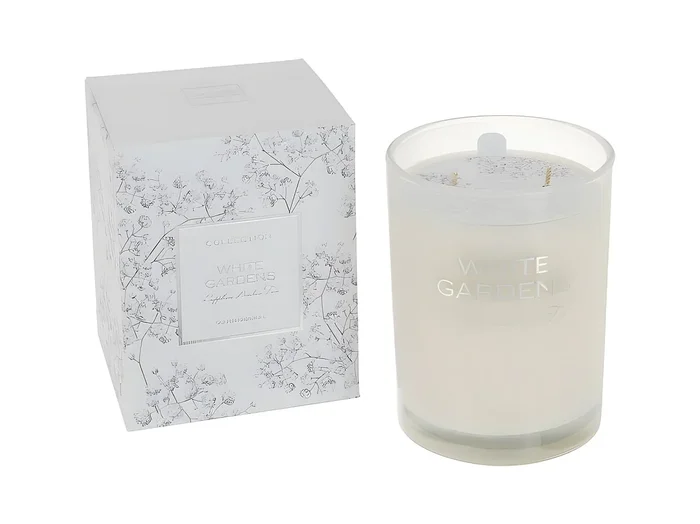 Vela perfumada blanca 70H 10*10*12.5 cm