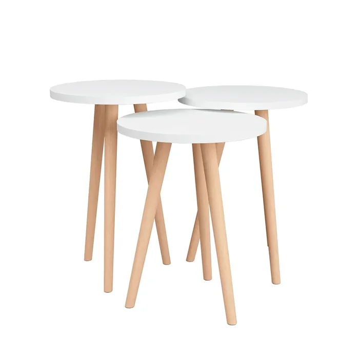 Venprodin – Mesa Centro Redonda 49x35x35 Blanco