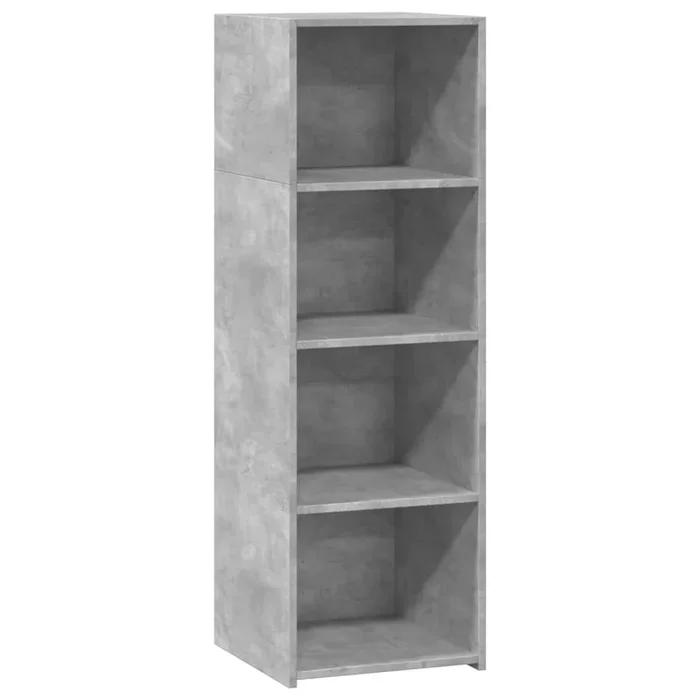 vidaXL Aparador alto madera de ingeniería gris hormigón 40x41x124 cm