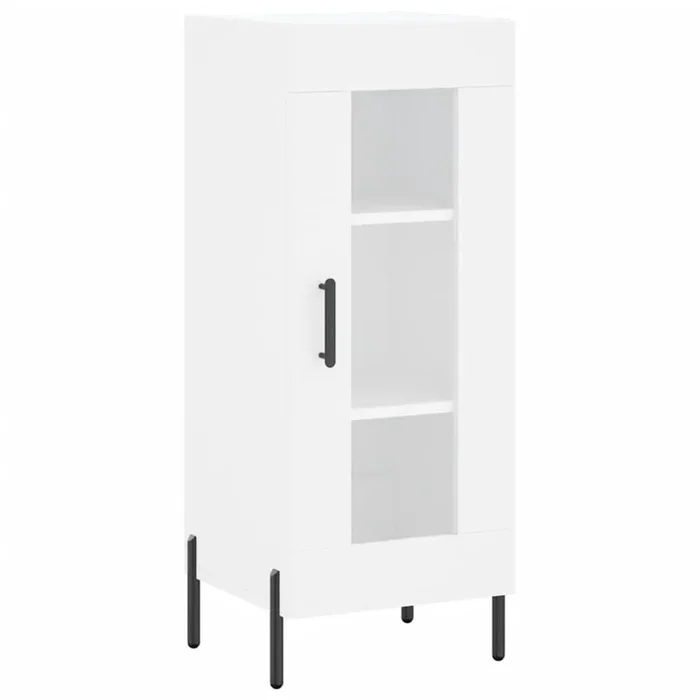 vidaXL Aparador madera de ingeniería blanco 34,5x34x90 cm