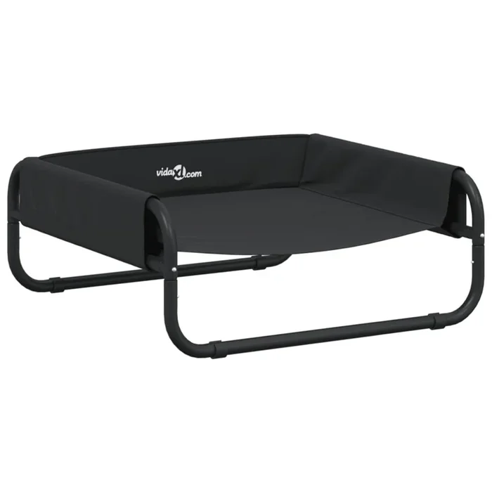 vidaXL Cama elevada para perros tela oxford y acero gris antracita