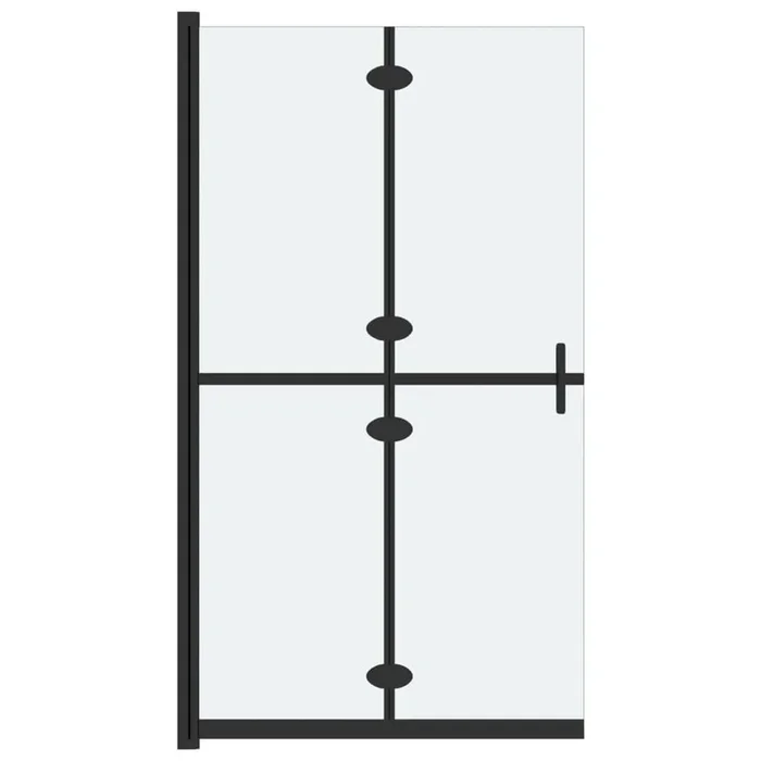 vidaXL Mampara de ducha plegable vidrio ESG esmerilado 70×190 cm