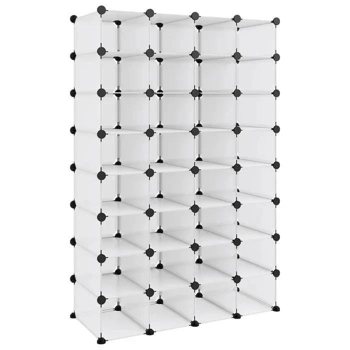 vidaXL Zapatero PP transparente 93×36,5×140 cm