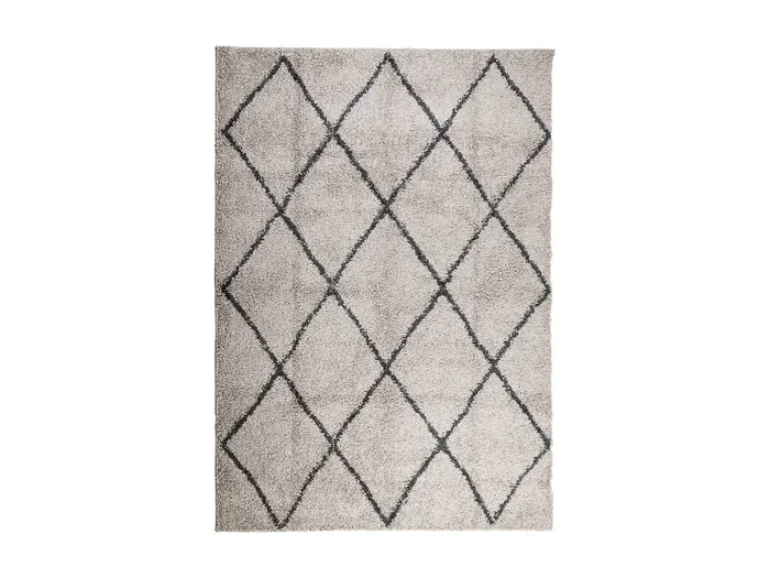 Vito Alfombra pelo largo moderna PAMPLONA beige antracita 160×230 cm