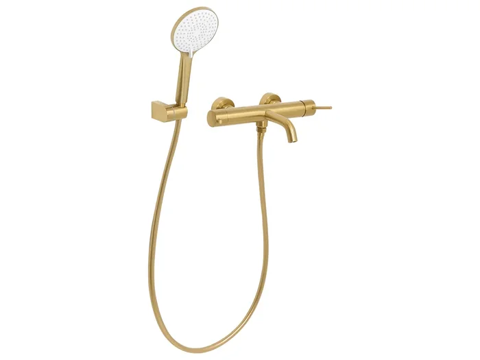 Wall Mounted Bath Shower Mixer Tap MELIQUINA Gold