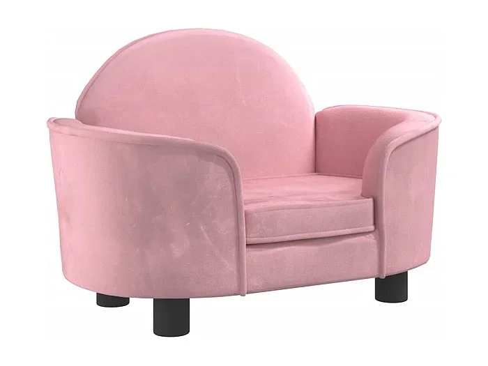 Ware Shoals Cama para perros de terciopelo rosa 66x40x45 cm