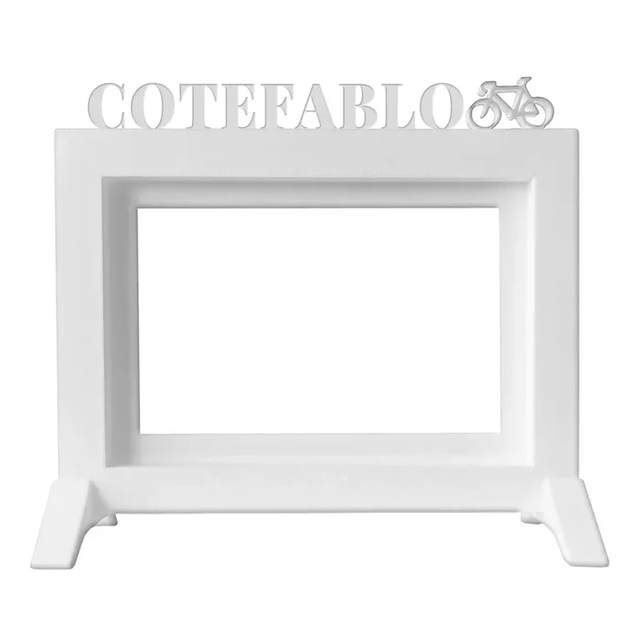 Well Home – Marco de Fotos de Mesa o Pared / Modelo ‘‘COTEFABLO‘‘ / Tamaño del marco 20,5×13,5×1,5 para Fotos de 10×15 / Color Blanco