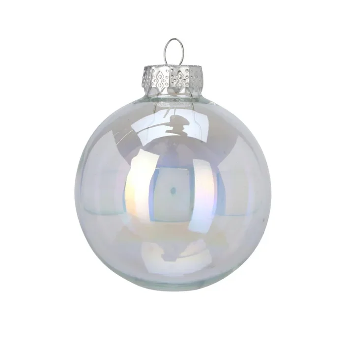 Well Home Juego de 16 Bolas de Navidad color Plateado Ø6cm – Brillantes y mate