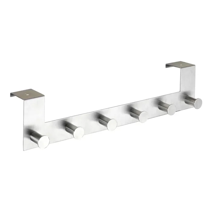 WENKO 22804100-Perchero CELANO 39×11 cm acero inoxidable/plateado