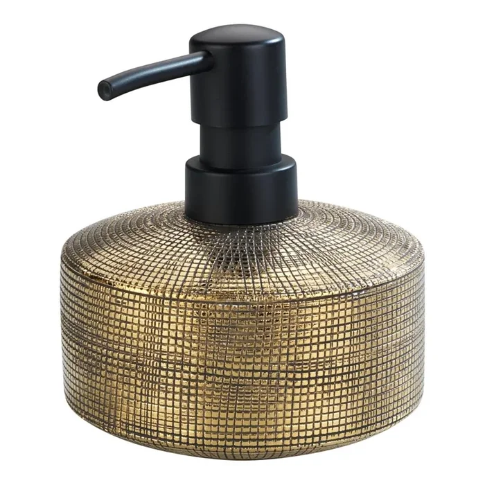 WENKO 24401100 – Dispensador de jabón RIVARA 400 ml dorado