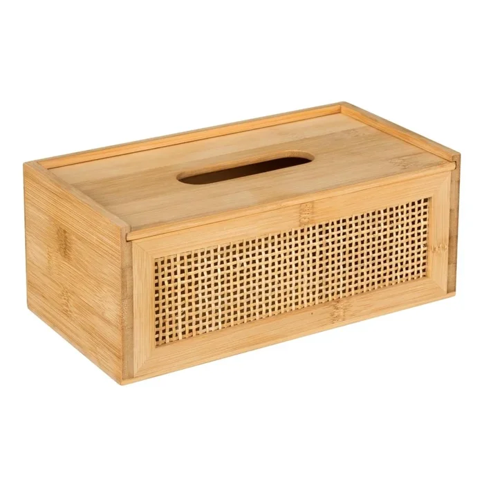 WENKO 25607100 – Dispensador de pañuelos ALLEGRE 25×13 cm marrón