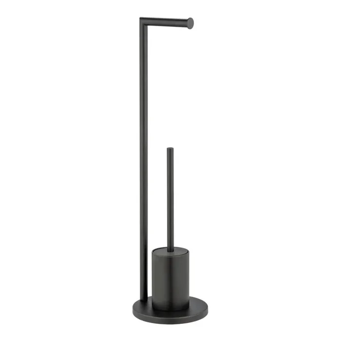 WENKO 25675100 – Juego para inodoro FERLA 18×69,5 cm negro