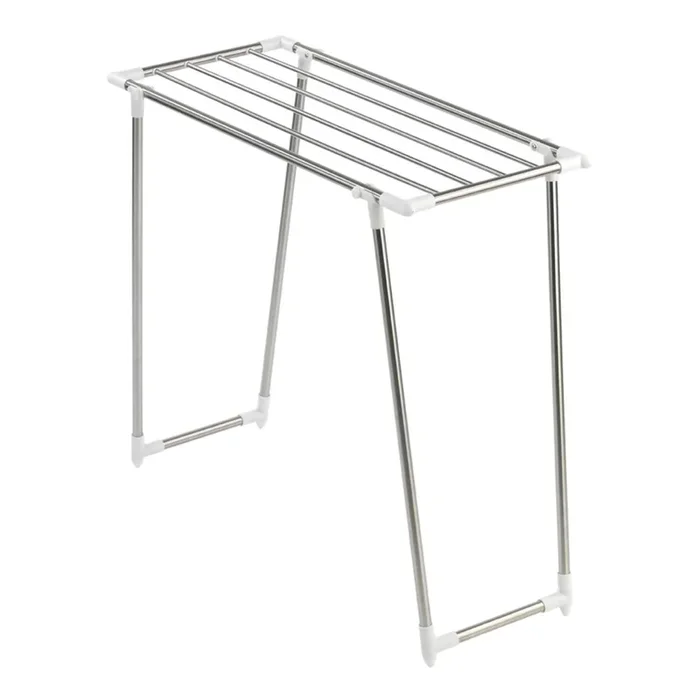 WENKO 3774020100 – Tendedero para ropa PROFI SINGLE 87×79 cm acero inoxidable/plateado/blanco