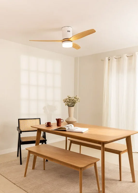 WIND CALM – Ventilador de techo 40W silencioso con aspas de ABS técnico varios tamaños