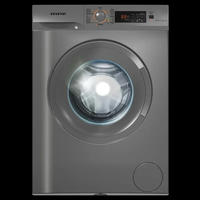 WM-D72DPE Lavadora 7kg Plata 1200rpm A+++/d , Easyplay , Display , Seleccion De Temperatura 20/30/40/60/90 15 Programas , 85×59,5×40 Tapa De Arriba Desmontable , Cuba Acero Inoxidable- Infiniton