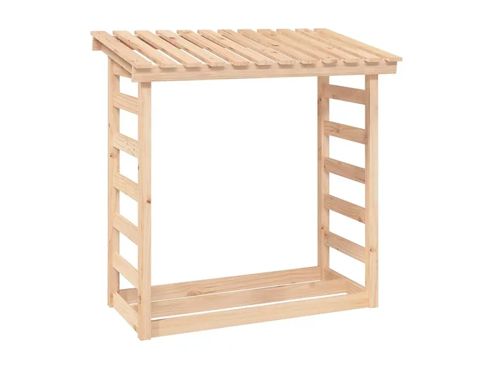 Xarlen Leñero de madera maciza de pino 108×64,5×110 cm